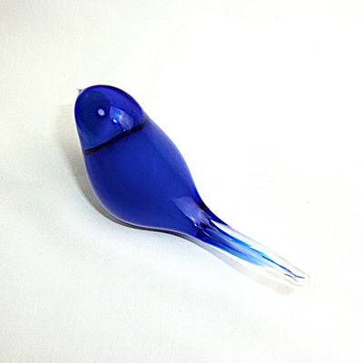 吹きガラス　鳩のオーナメント　　幸運のシンボルの鳩は人気のモチーフ。リビングのインテリアに